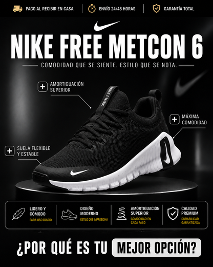 🔥TENIS PREMIUM NIKE FREE METCON 6 - MÁXIMA COMODIDAD • 50% OFF SOLO HOY