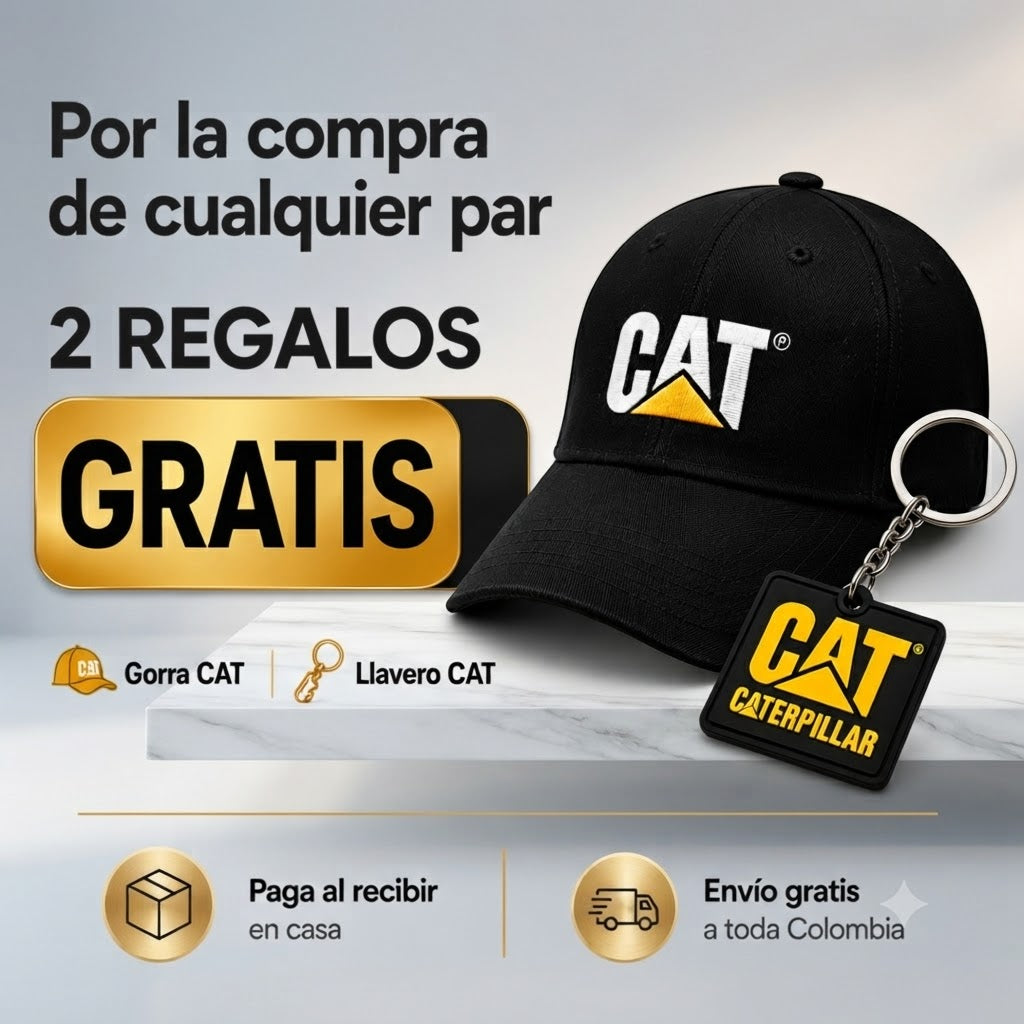 Zapatos Caterpillar Premium + Gorra y Llavero de Regalo
